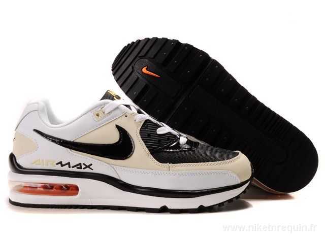 Noir Blanc Crème Occasionnels Air Max Ltd 4 Chaussures Bon Marche